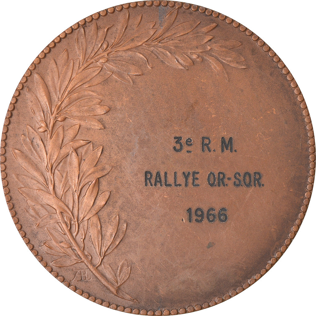 Frankrijk, Medaille, Rallye O.R-S.O.R, Automobile, 1966, PR, Bronze