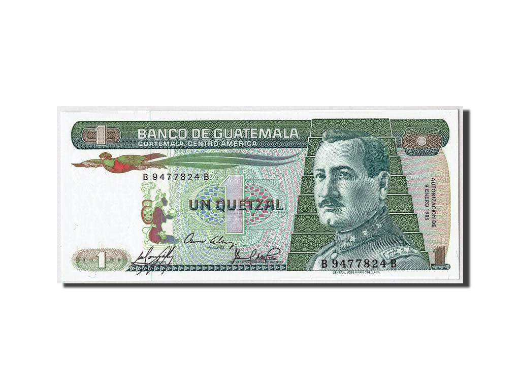 Billet, Guatemala, 1 Quetzal, 1985, 1985-01-09, KM:66, NEUF