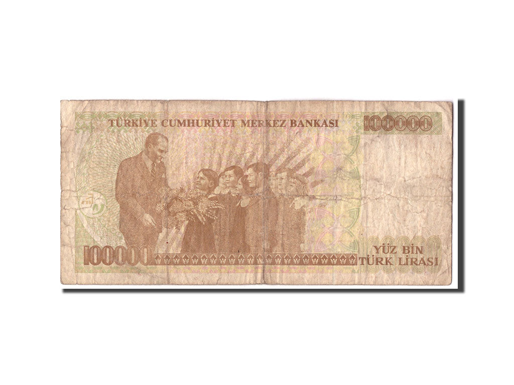 Geldschein, Türkei, 100,000 Lira, L.1970 (1997), KM:206, SGE