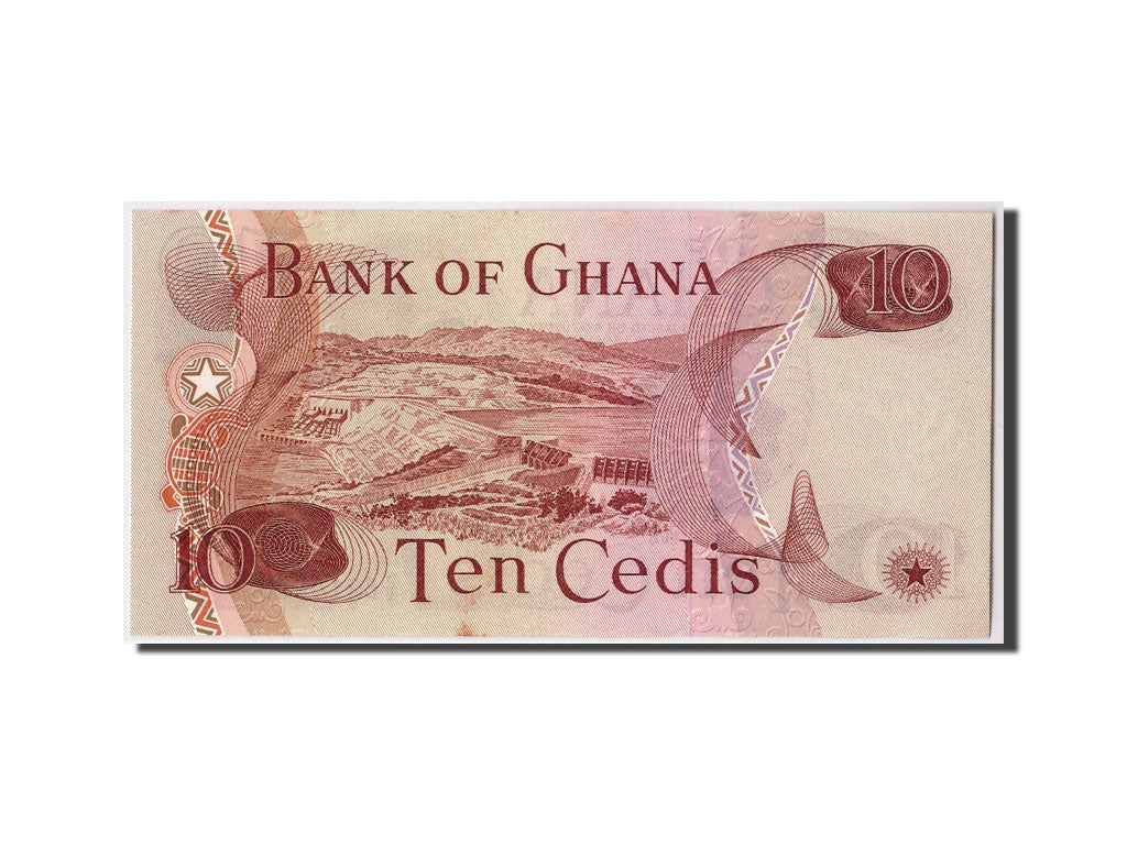 Banconote, Ghana, 10 Cedis, 1978, KM:16f, 1978-01-02, FDS