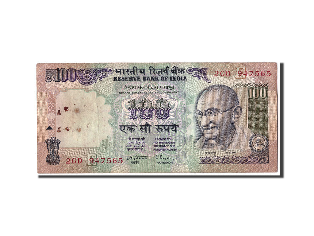Geldschein, India, 100 Rupees, Undated (1996), KM:91b, SGE+