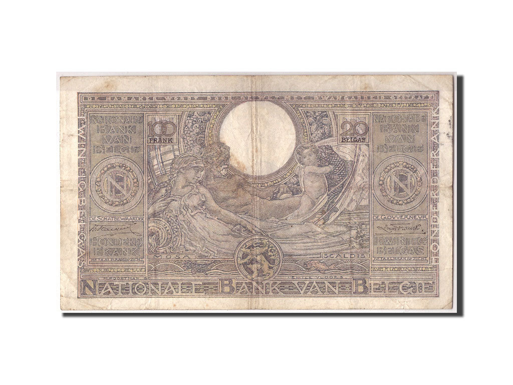 Billet, Belgique, 100 Francs-20 Belgas, 1935, 1935-09-24, KM:107, TB
