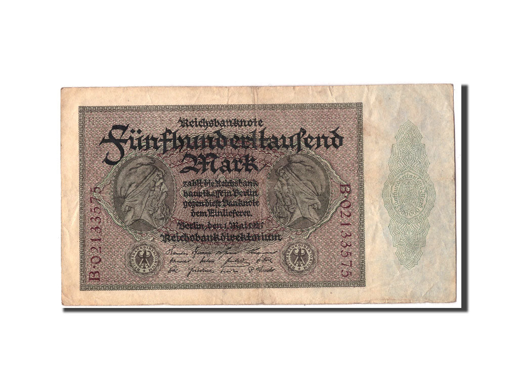 Banconote, Germania, 500,000 Mark, 1923, KM:88a, 1923-05-01, MB