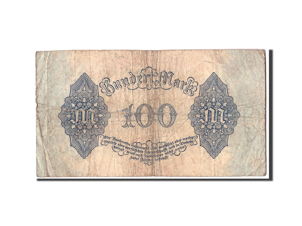 Banknote, Germany, 100 Mark, 1922, 1922-08-04, KM:75, VG(8-10)