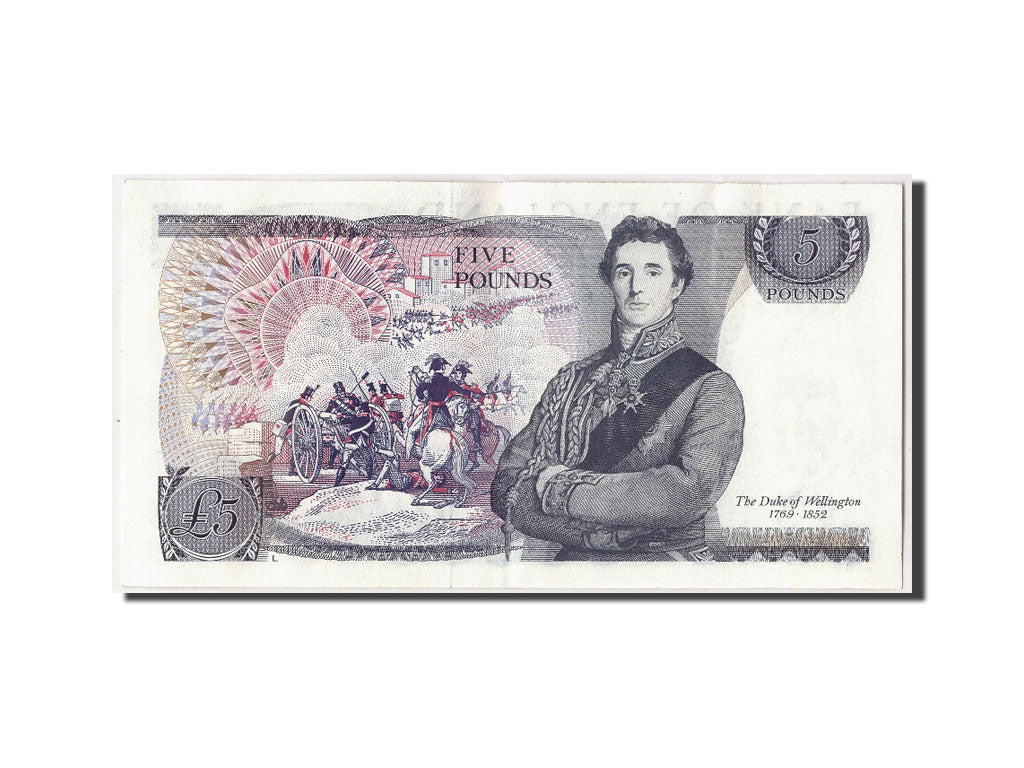 Banknot, Wielka Brytania, 5 Pounds, Undated (1973-80), KM:378b, AU(55-58)