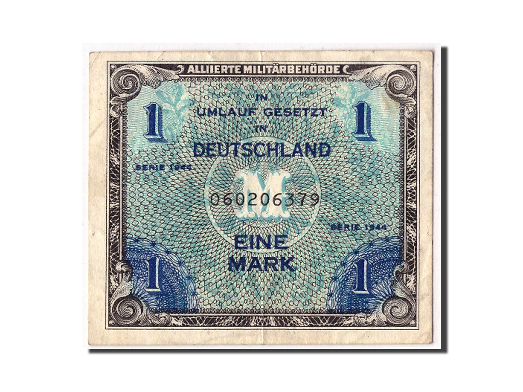 Banconote, Germania, 1 Mark, 1944, KM:192a, MB+
