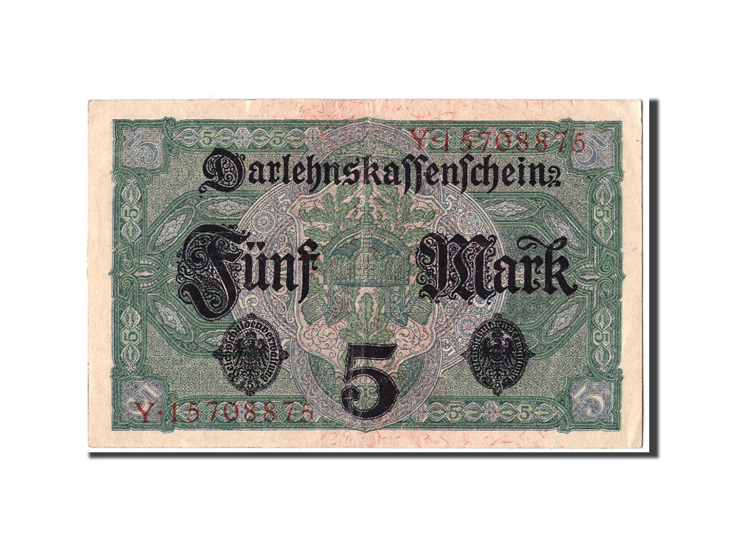 Banknote, Germany, 5 Mark, 1917, 1917-08-01, KM:56b, EF(40-45)