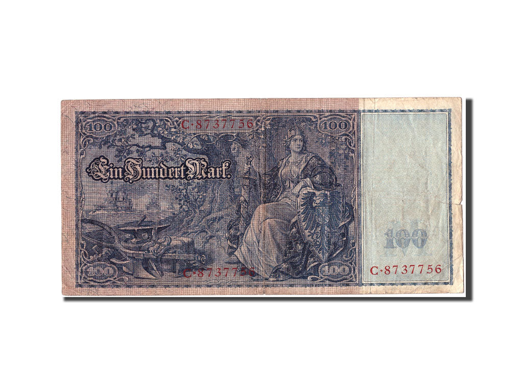 Banknote, Germany, 100 Mark, 1910, 1910-04-21, KM:42, F(12-15)