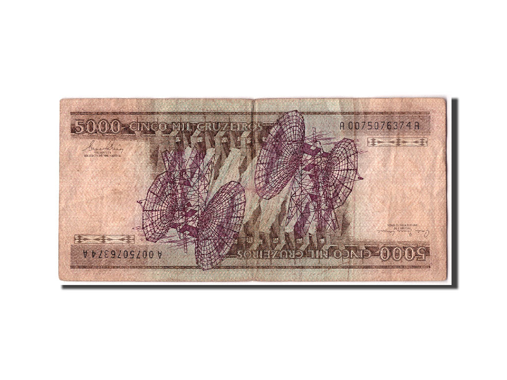 Geldschein, Brasilien, 5000 Cruzeiros, undated (1981), KM:202a, SGE