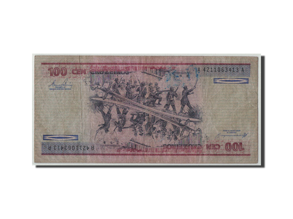 Geldschein, Brasilien, 100 Cruzeiros, Undated (1981-84), KM:198b, SGE