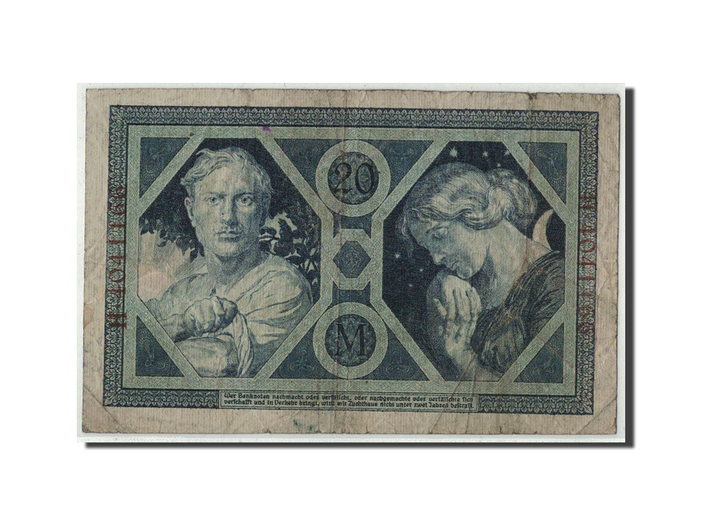 Banknot, Niemcy, 20 Mark, 1915, 1915-11-04, KM:63, F(12-15)