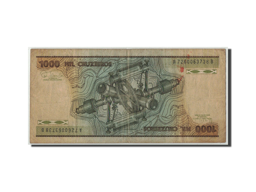 Billet, Brésil, 1000 Cruzeiros, Undated (1981-86), KM:201c, B