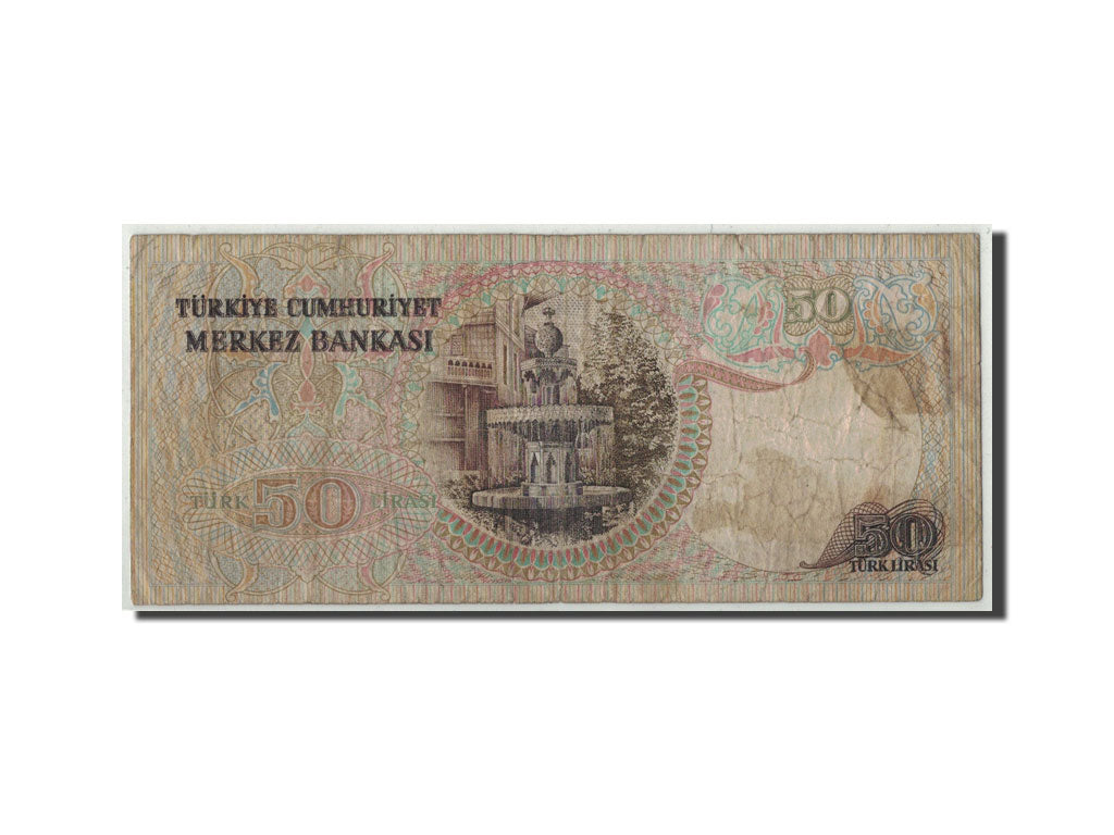 Geldschein, Türkei, 50 Lira, L.1970 (1976), KM:188, SGE