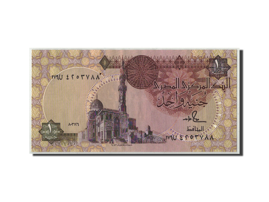 Banconote, Egitto, 1 Pound, 1978 -2008, KM:50d, SPL