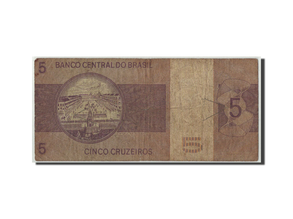 Banknote, Brazil, 5 Cruzeiros, Undated (1974), KM:192c, VG(8-10)