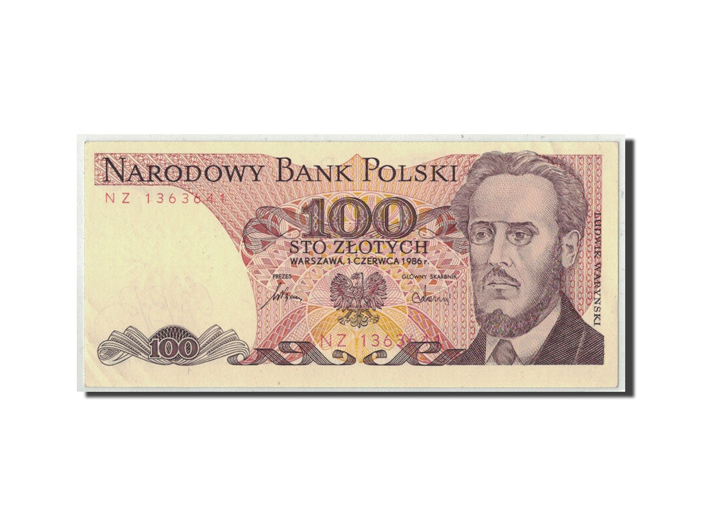 Banknote, Poland, 100 Zlotych, 1986, 1986-06-01, KM:143e, UNC(63)