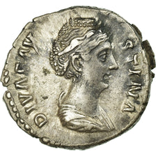 Coin, Faustina I, Denarius, Roma, AU(50-53), Silver