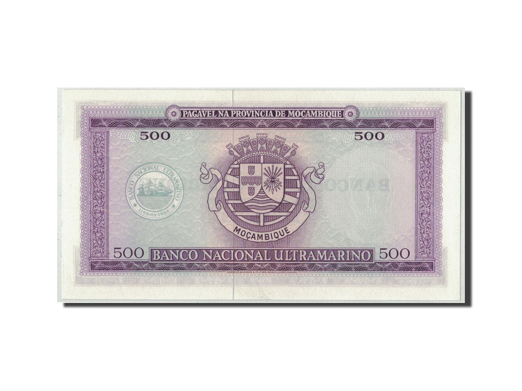 Banknote, Mozambique, 500 Escudos, Undated (1976), 1967-03-22, KM:118a