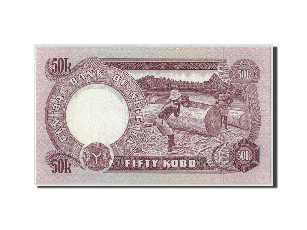 Banknote, Nigeria, 50 Kobo, Undated (1973-78), KM:14e, UNC(65-70)
