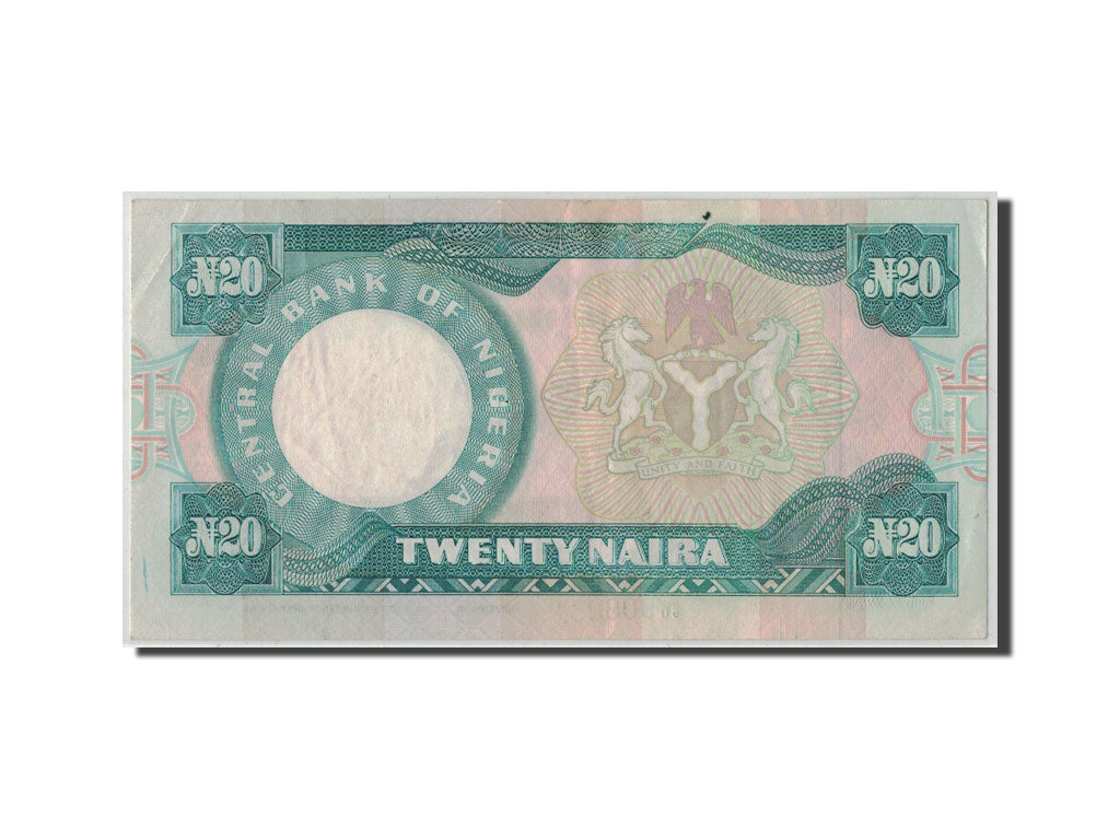 Banconote, Nigeria, 20 Naira, 2001, KM:26g, SPL-