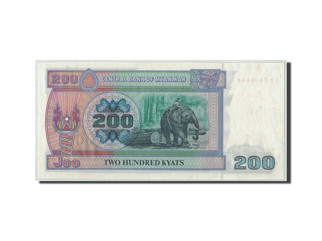 Banconote, Myanmar, 200 Kyats, Undated (ca1991), KM:75b, SPL