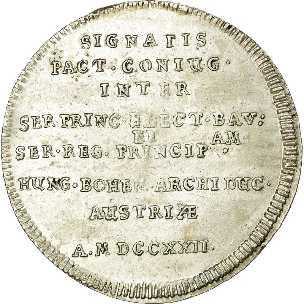 Alemania, Token, Bayern, Maximilen II, 1722, EBC+, Plata