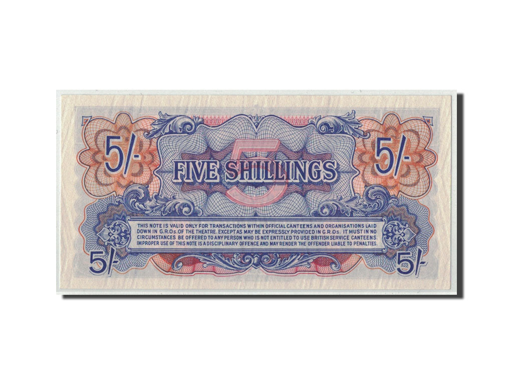 Biljet, Groot Bretagne, 5 Shillings, Undated (1948), KM:M20c, NIEUW