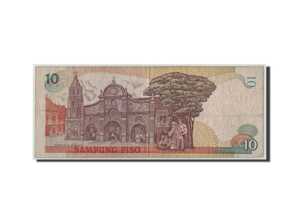 Banknote, Philippines, 10 Piso, Undated (1995-97), KM:181a, VG(8-10)