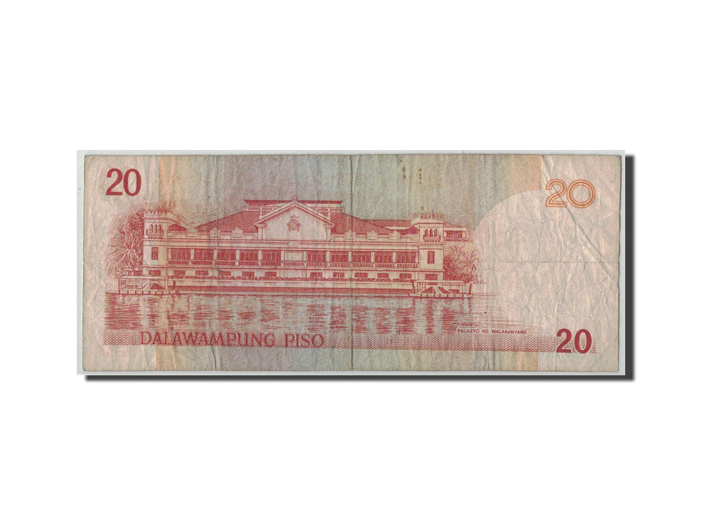 Banknote, Philippines, 20 Piso, 2008, KM:182i, VG(8-10)