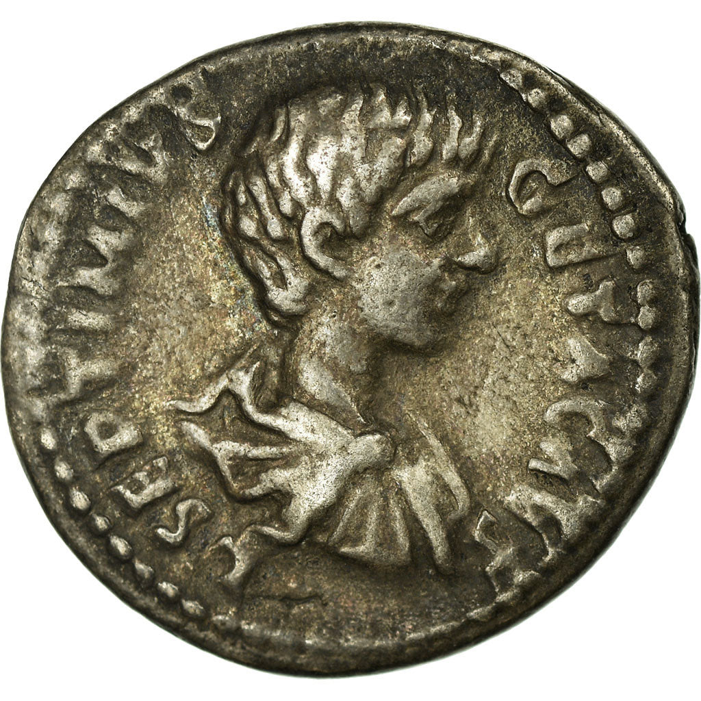 Munten, Geta, Denarius, Laodicea, ZF, Zilver