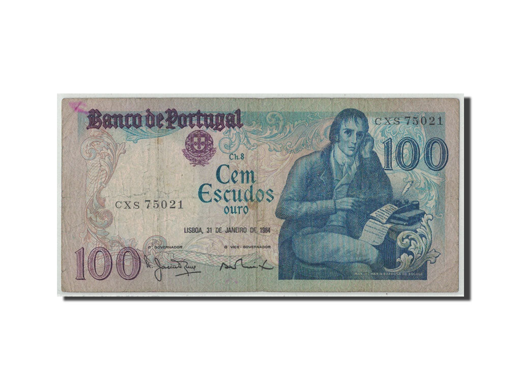 Billete, 100 Escudos, 1984, Portugal, KM:178c, 1984-01-31, RC+