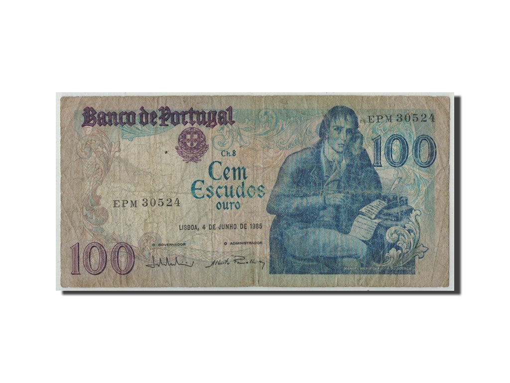 Geldschein, Portugal, 100 Escudos, 1985, 1985-06-04, KM:178e, SGE