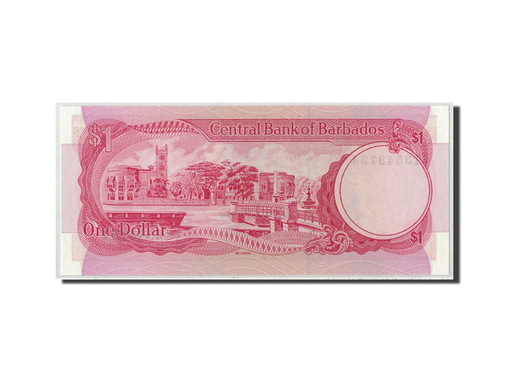 Biljet, Barbados, 1 Dollar, Undated (1973), KM:29a, NIEUW