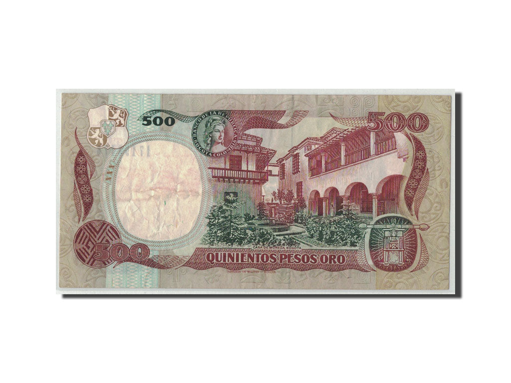 Geldschein, Kolumbien, 500 Pesos Oro, 1987, 1987-10-12, KM:431, S