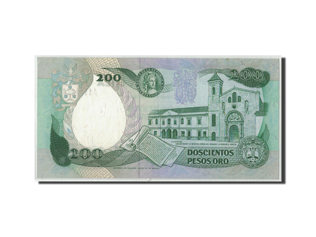 Geldschein, Kolumbien, 200 Pesos Oro, 1992, 1992-08-10, KM:429A, VZ+