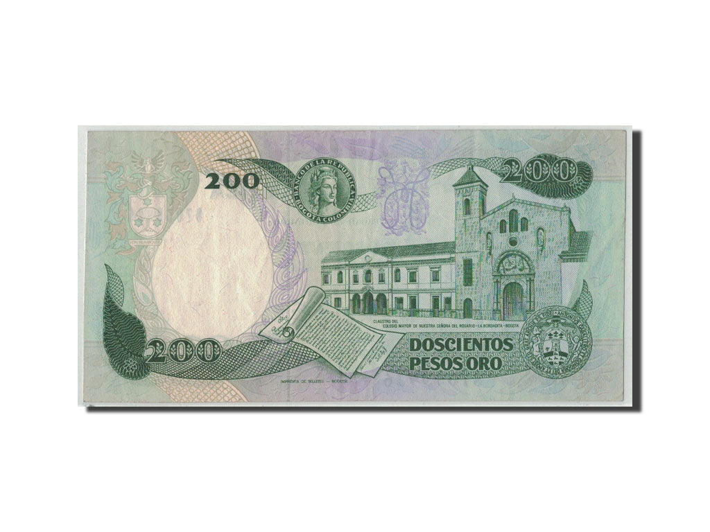Geldschein, Kolumbien, 200 Pesos Oro, 1989, 1989-04-01, KM:429d, S