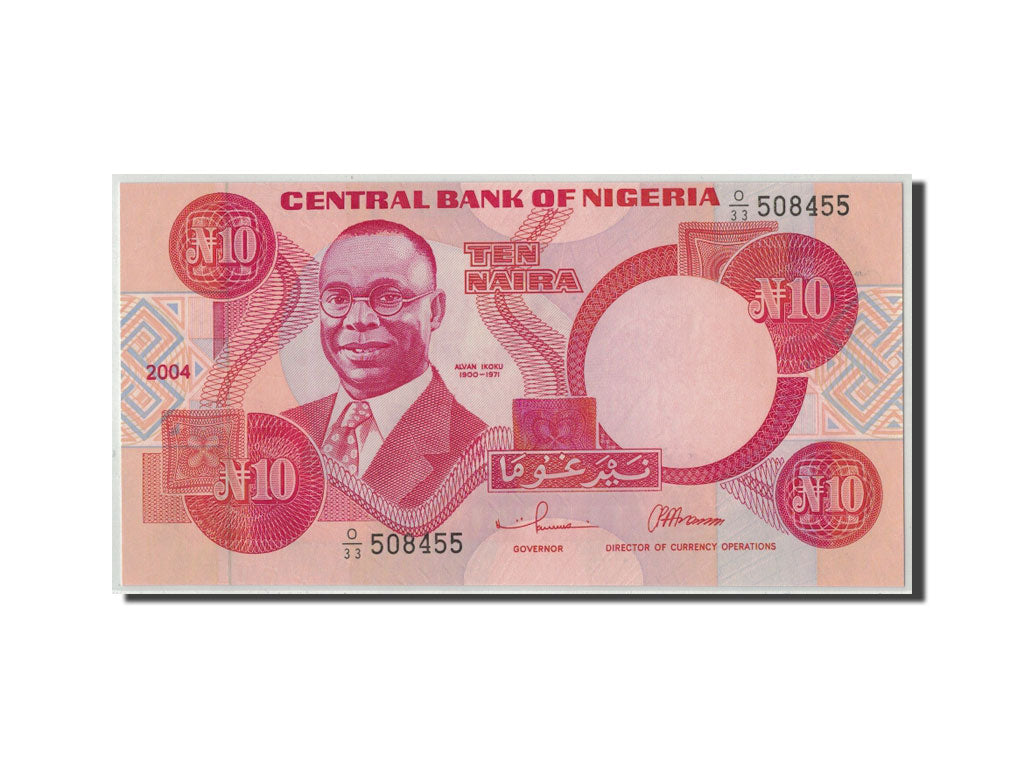 Banconote, Nigeria, 10 Naira, 2004, KM:25g, SPL
