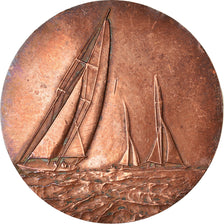 France, Medal, Voile, La Trinité-sur-mer, Shipping, 1966, EF(40-45), Bronze
