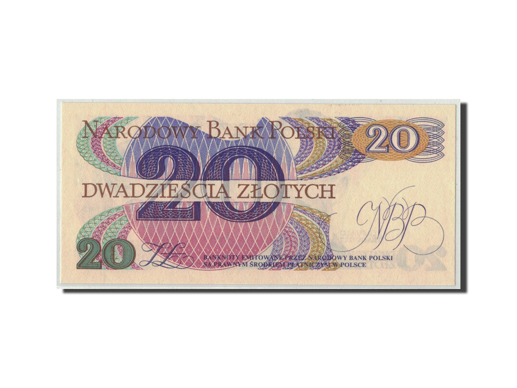 Banknote, Poland, 20 Zlotych, 1982, 1982-06-01, KM:149a, UNC(60-62)