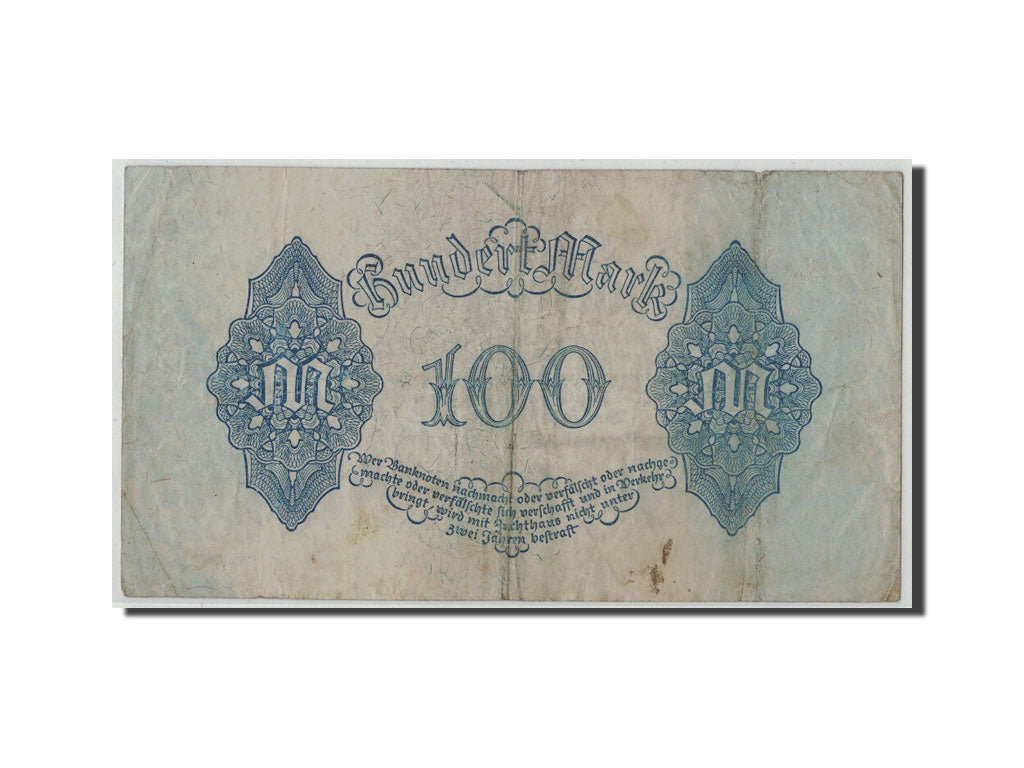 Banknote, Germany, 100 Mark, 1922, 1922-08-04, KM:75, F(12-15)
