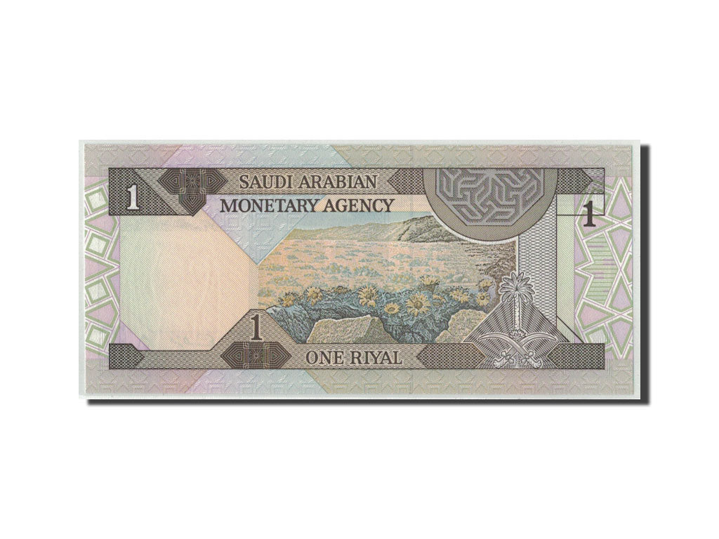 Banknote, Saudi Arabia, 1 Riyal, L. AH 1379 (1984), KM:21d, UNC(65-70)