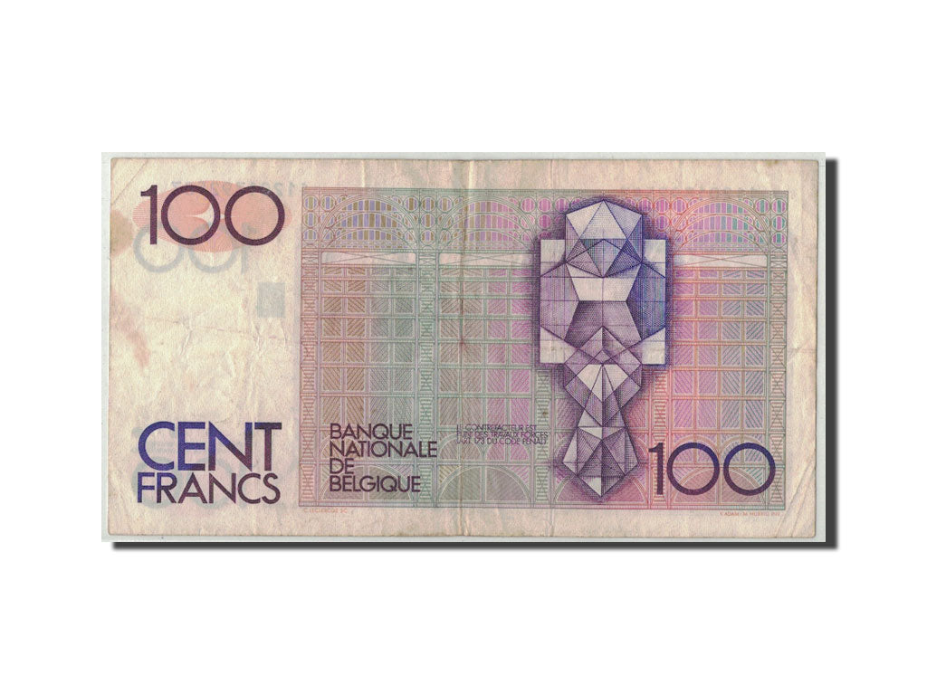 Geldschein, Belgien, 100 Francs, Undated (1978-81), KM:140a, SGE+