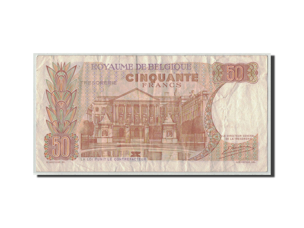 Banknot, Belgia, 50 Francs, 1966, 1966-05-16, KM:139, VG(8-10)