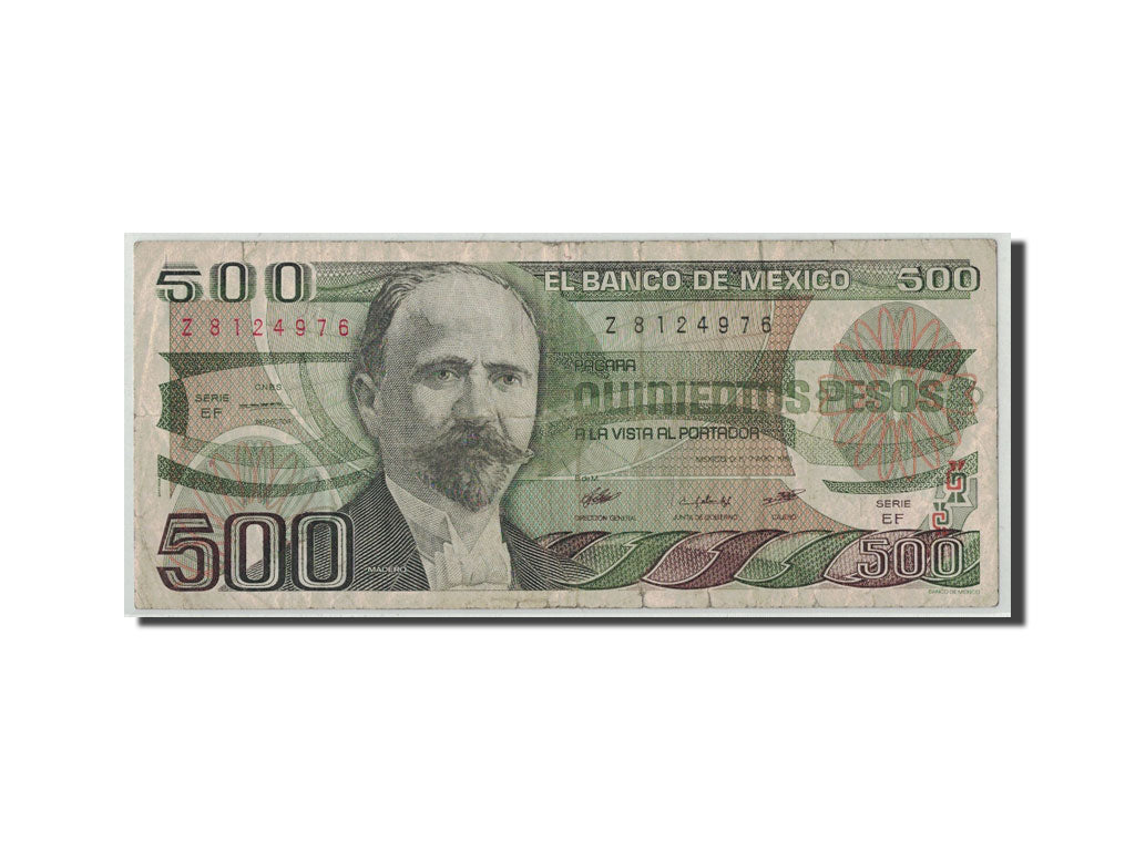 Banconote, Messico, 500 Pesos, 1984, KM:79b, 1984-08-07, B
