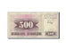 Banknote, Bosnia - Herzegovina, 500 Dinara, 1992, 1992-07-01, KM:14A, VF(20-25)