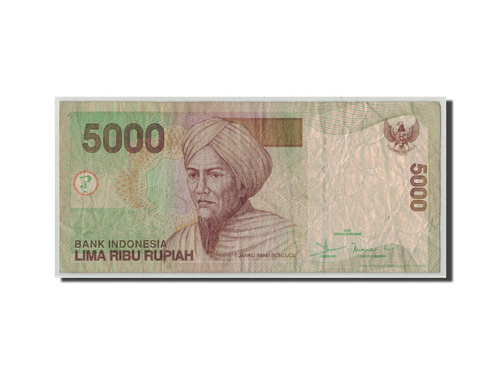 Billete, 5000 Rupiah, 2001, Indonesia, KM:142a, RC