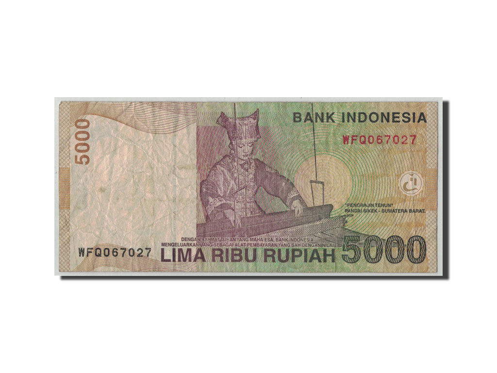 Billete, 5000 Rupiah, 2001, Indonesia, KM:142a, RC