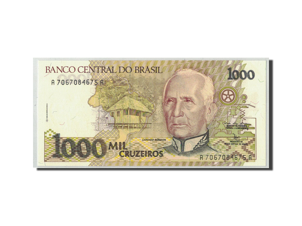 Biljet, Brazilië, 1000 Cruzeiros, Undated (1991), KM:231c, NIEUW