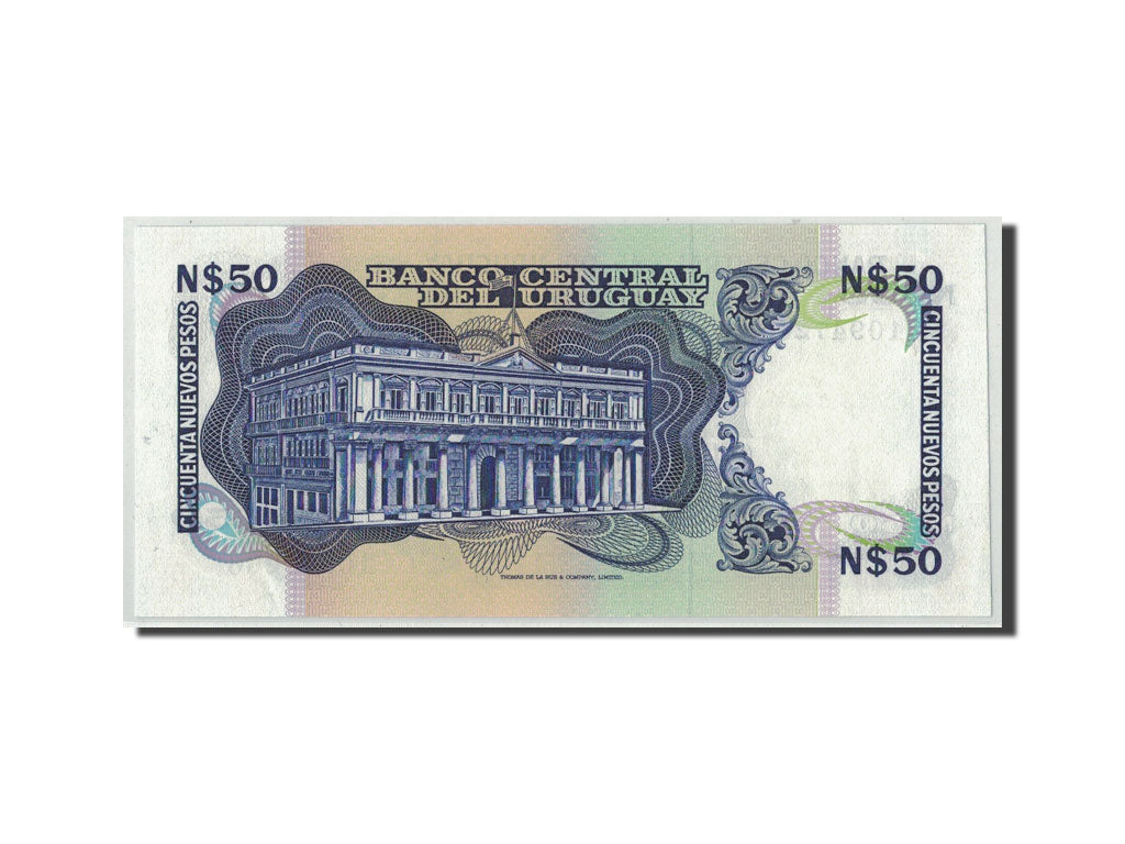 Banknote, Uruguay, 50 Nuevos Pesos, Undated (1988-89), KM:61a, UNC(65-70)