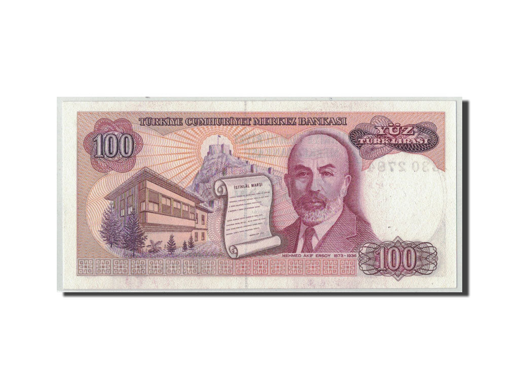 Banknote, Turkey, 100 Lira, L.1970, 1970-01-14, KM:194b, UNC(65-70)